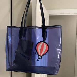 Authentic Kate Spade See Through Tote with matching interior bag